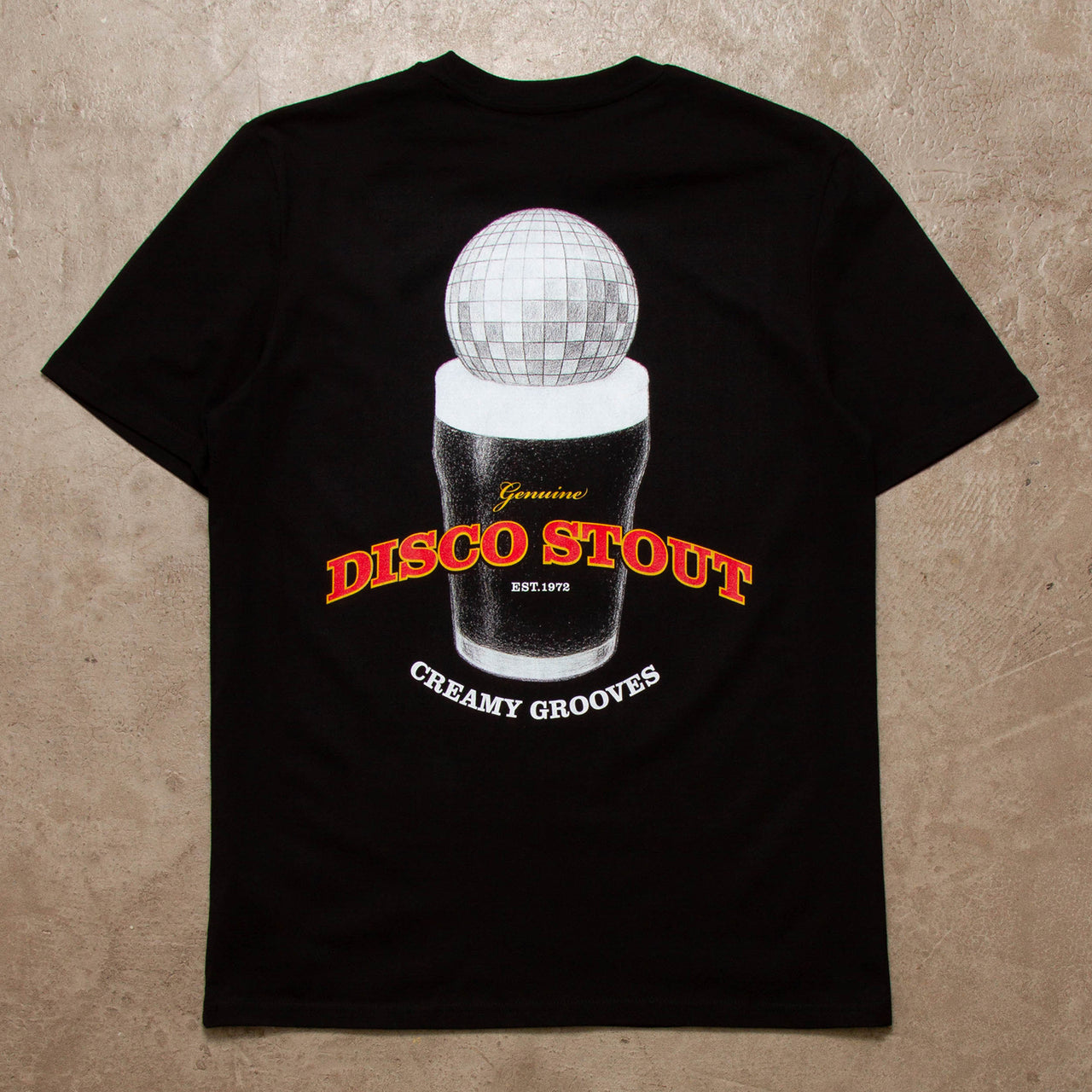 Creamy Disco Stout Back Print - Tshirt - Black