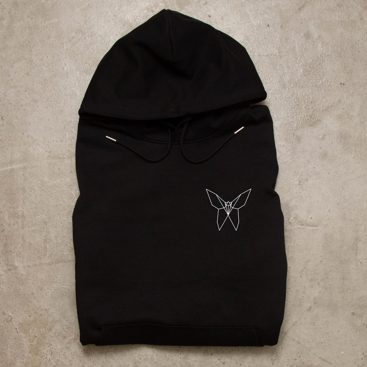 Crest origami Butterfly - Hood - Black
