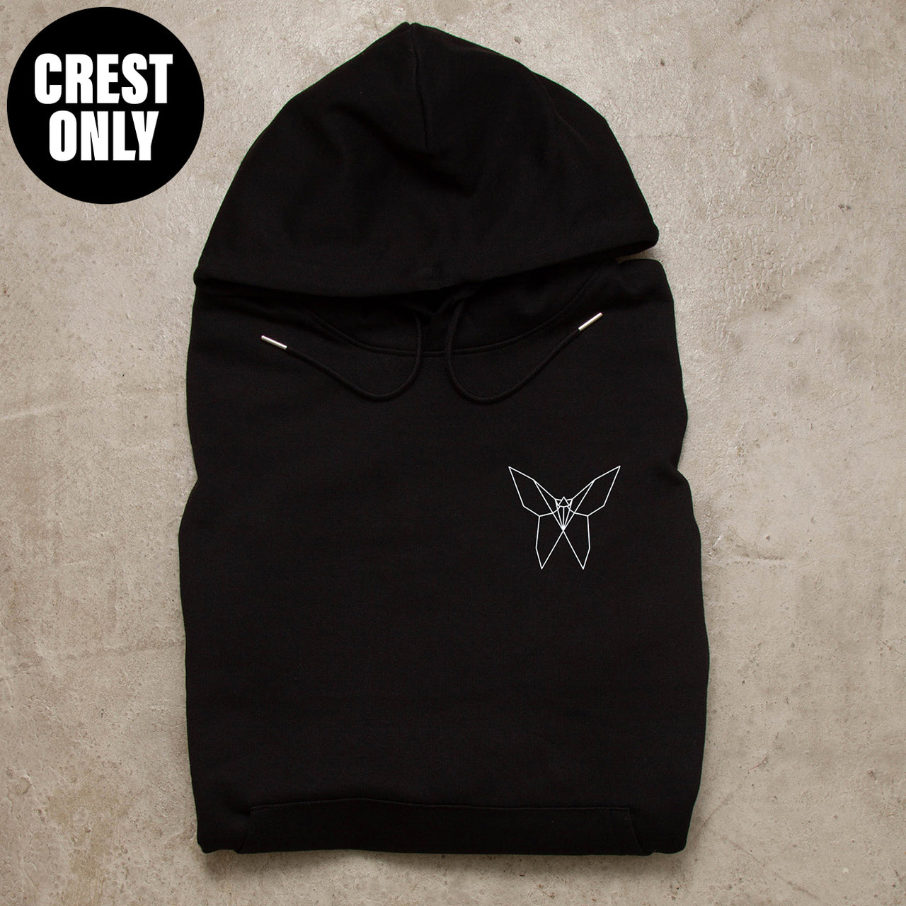 Crest origami Butterfly - Hood - Black