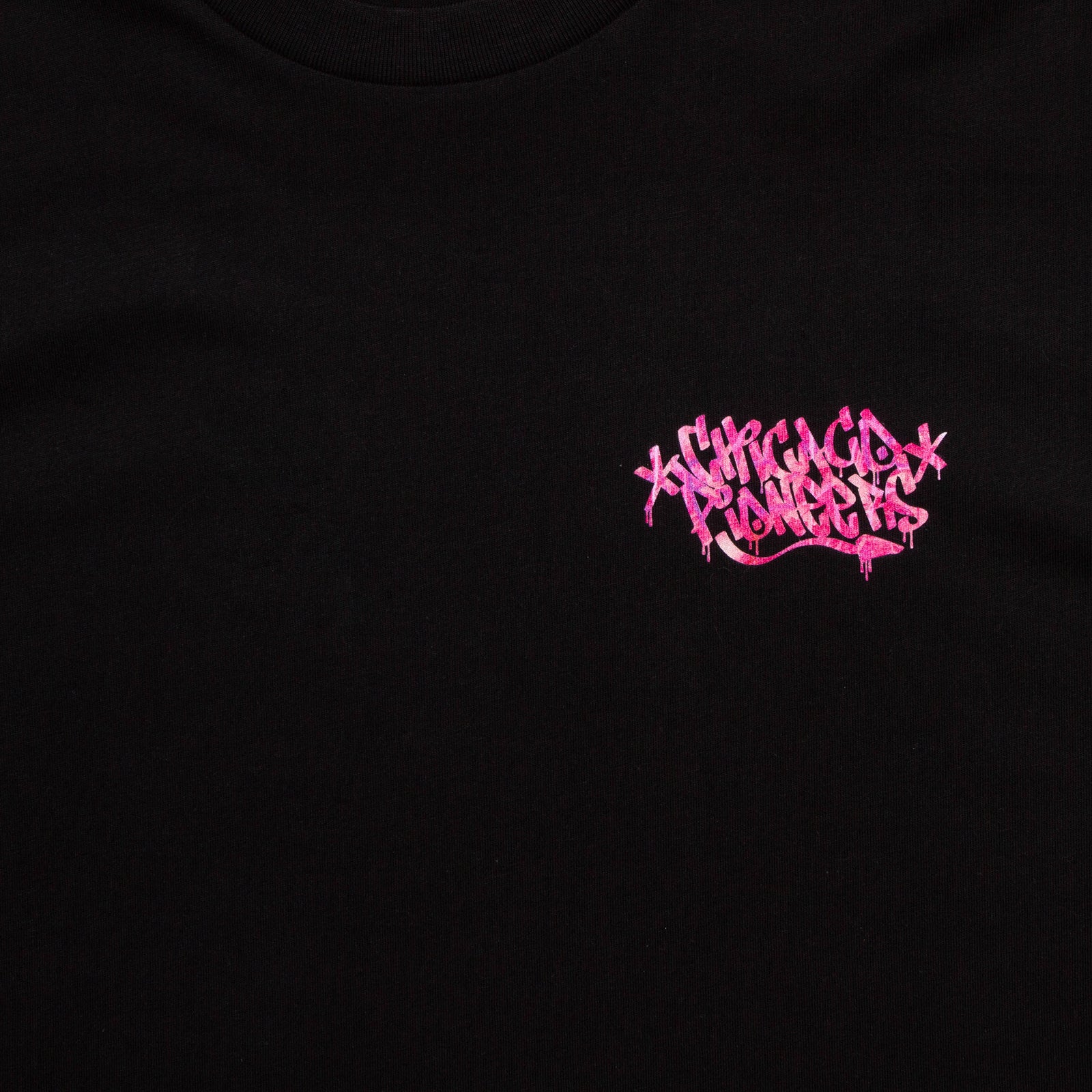 Magenta Chicago Pioneers Back Print - Tshirt - Black