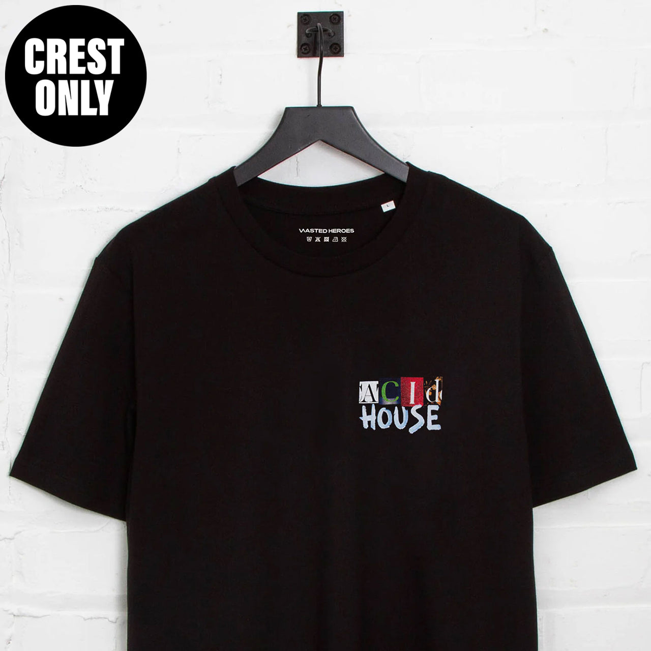 Crest Acid House Cut Panorama - Tshirt - Black