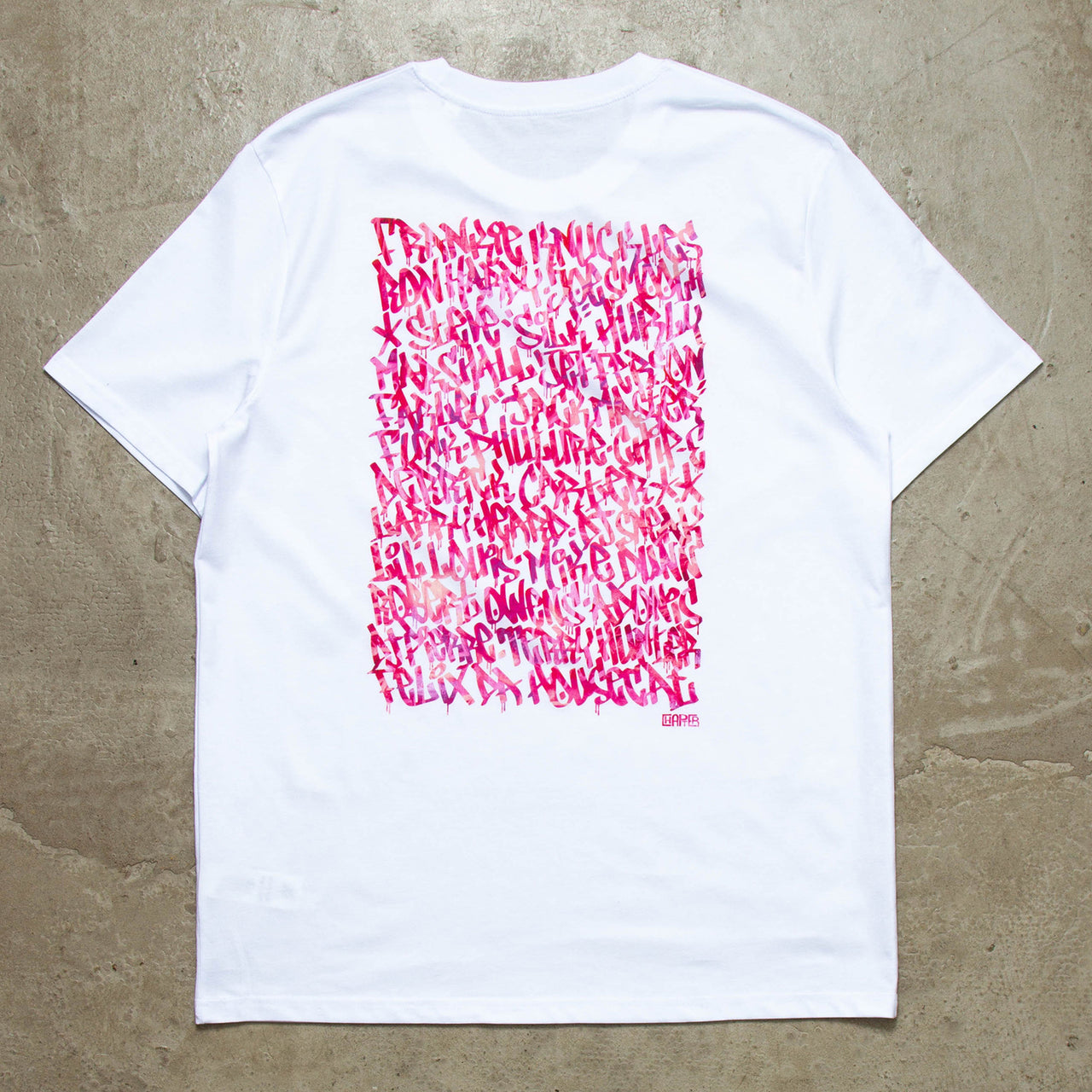 Magenta Chicago Pioneers Back Print - Tshirt - White