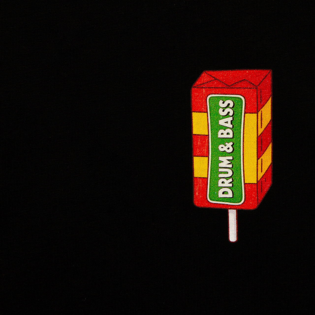 Crest Drumstick & Bass - Tshirt - Black