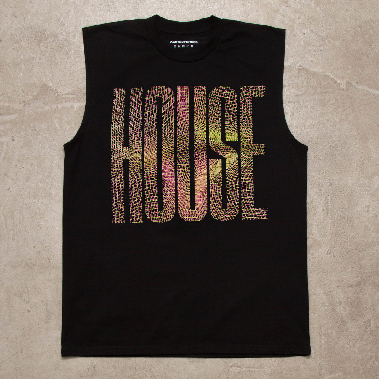 Framework Higher House Front Print - Tank Tshirt - Black