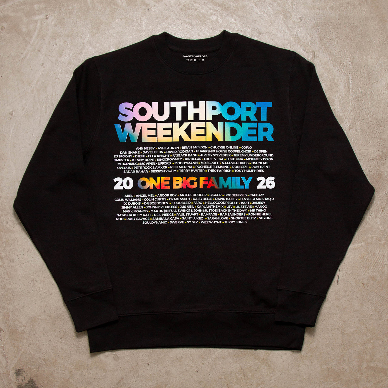 2026 Family Front Print - Sweatshirt - Black