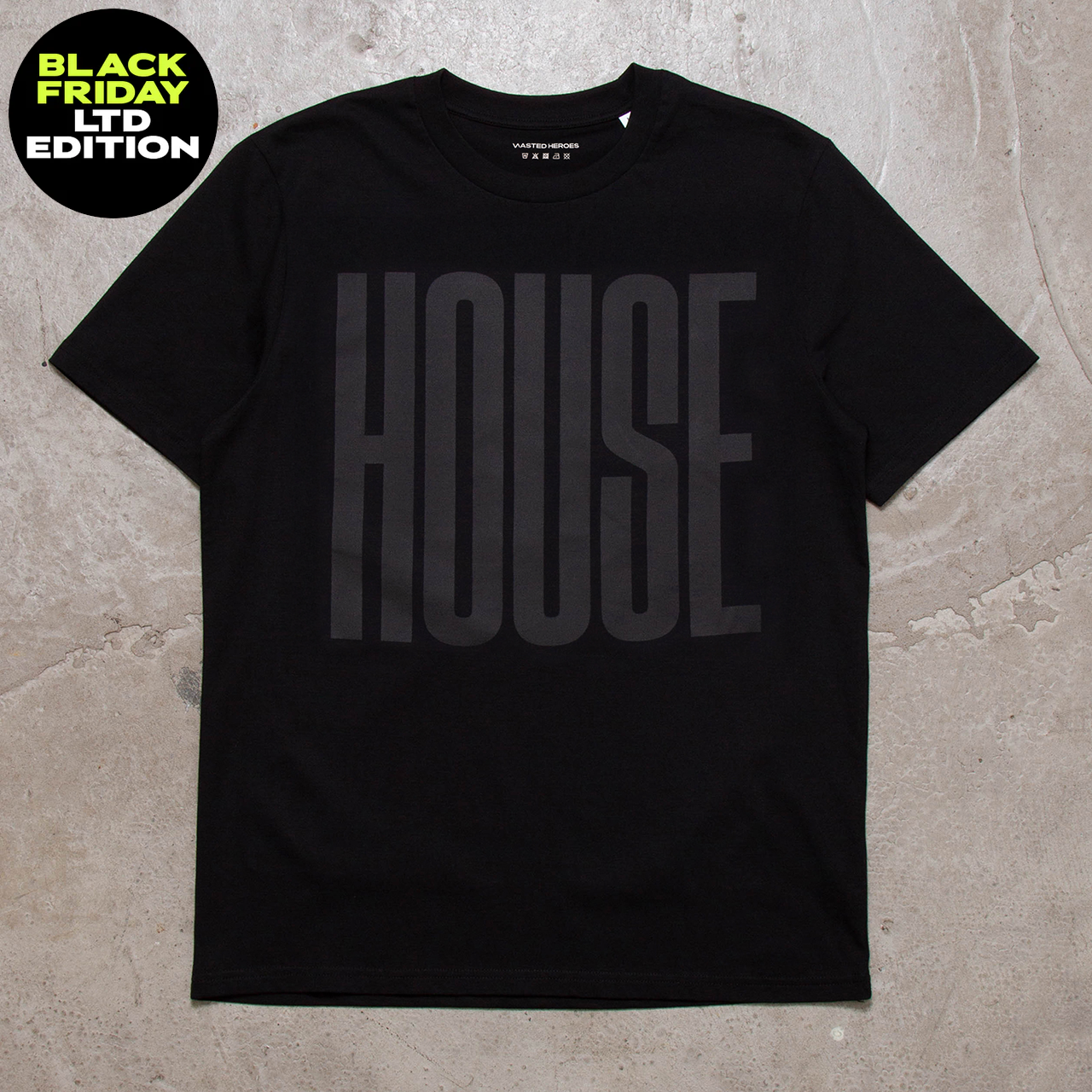 BF Black On Black Higher House Front Print - Tshirt - Black
