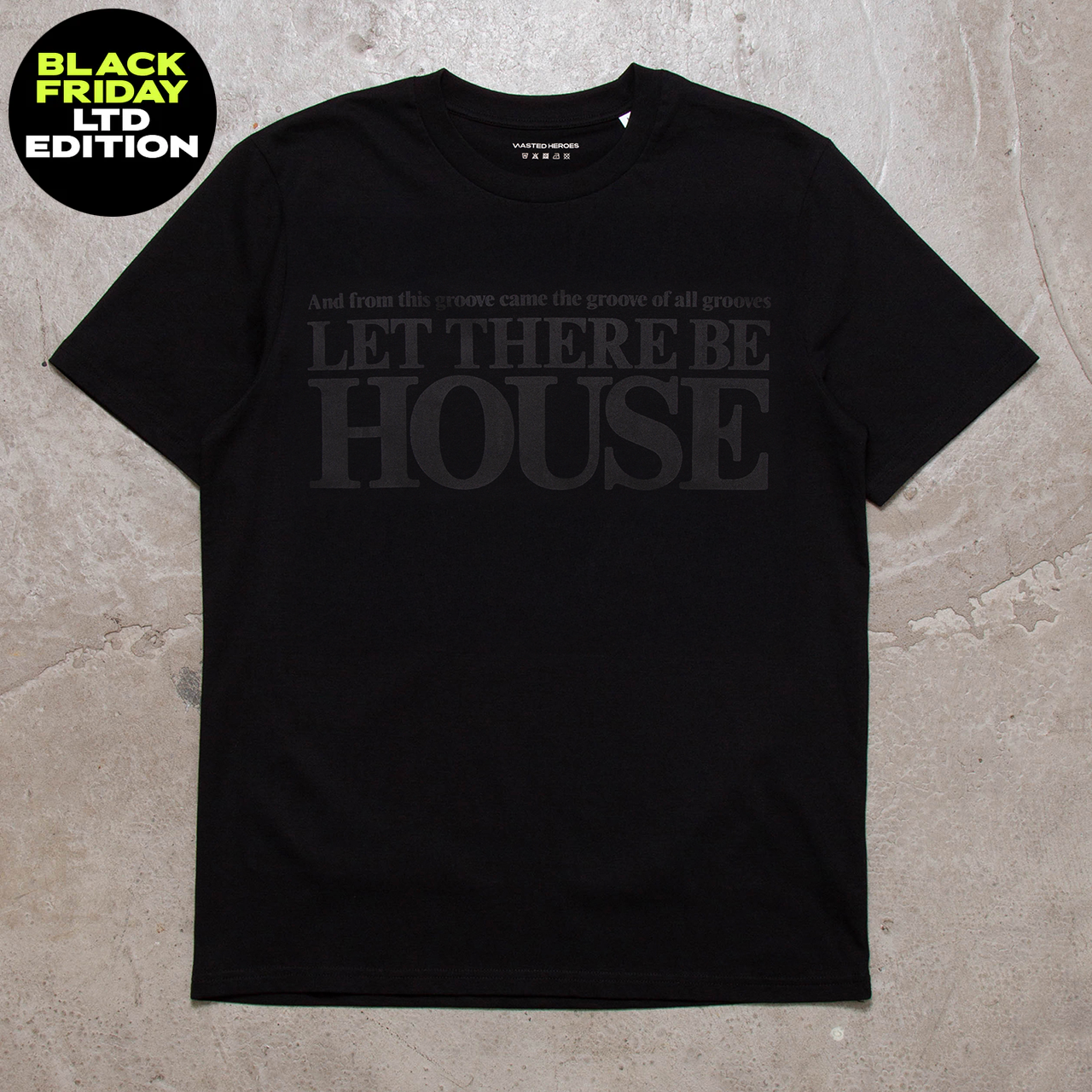 BF Let There Be House Front Print - Tshirt - Black