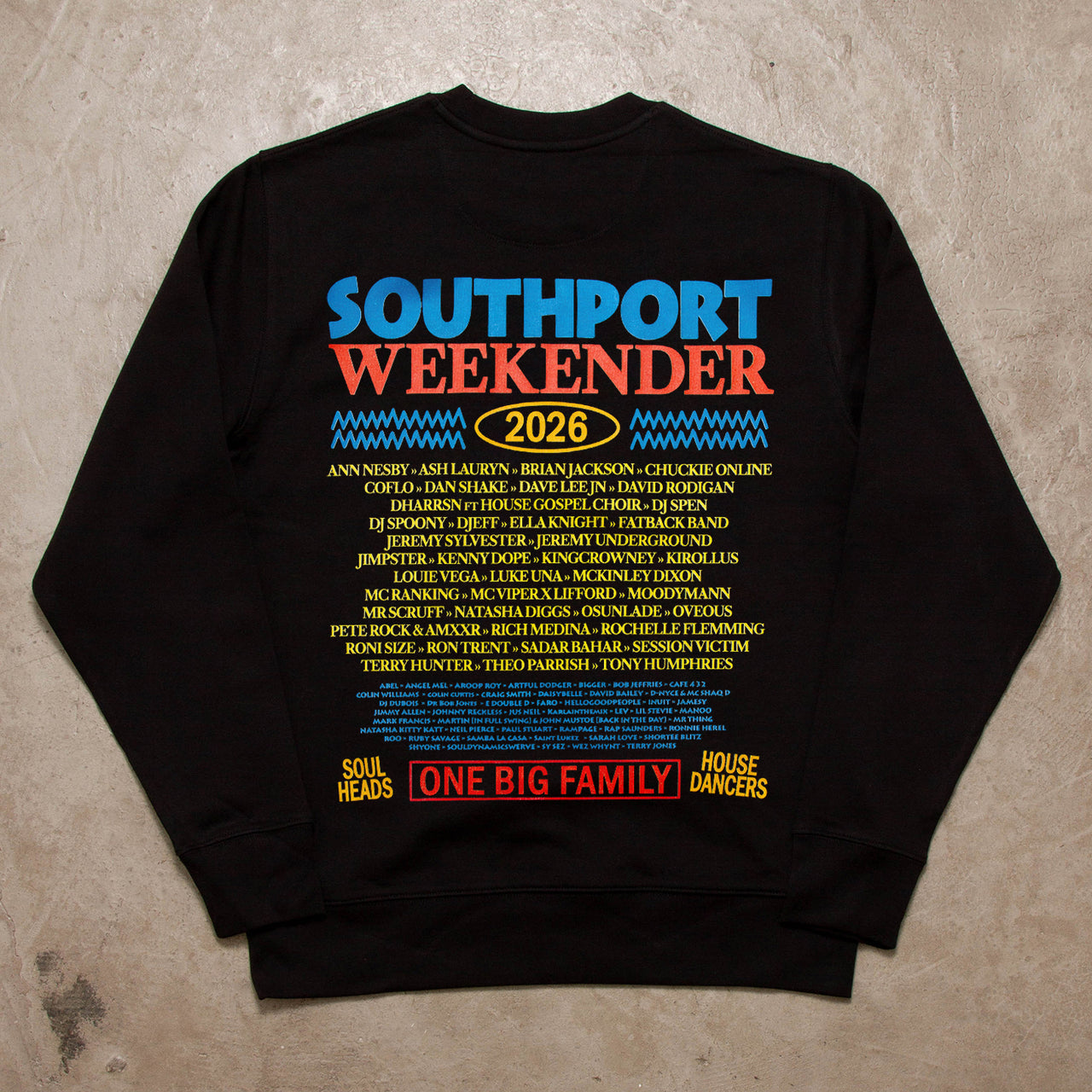 Retro 2026 Blue Back Print - Sweatshirt - Black
