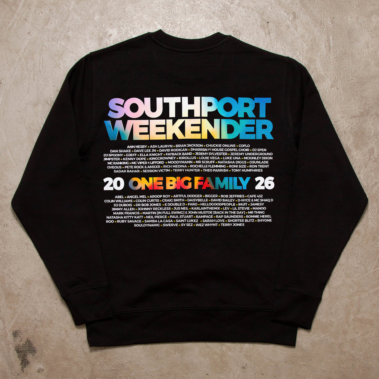 2026 Family Back Print - Sweatshirt - Black