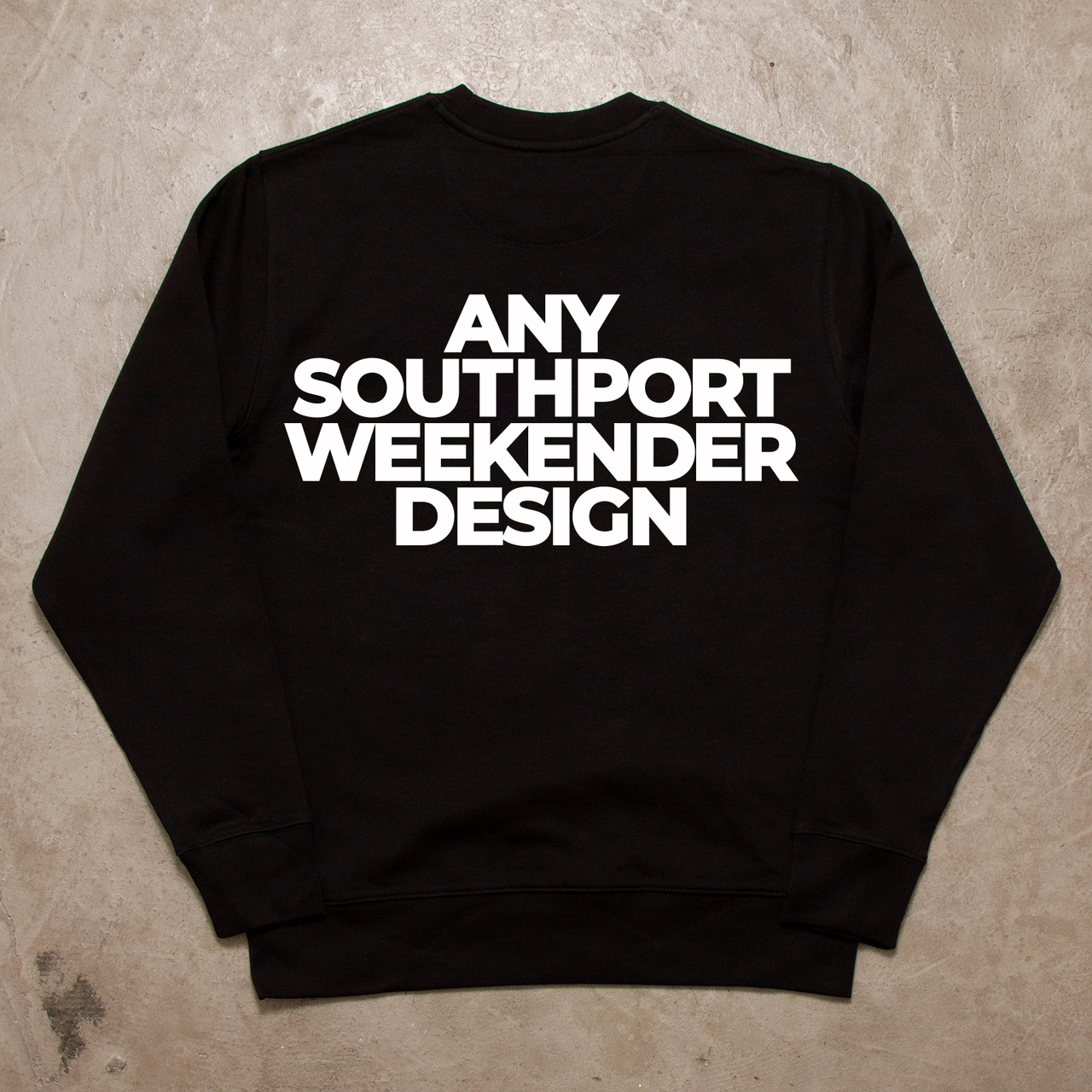 Any Southport Design Back Print - Sweatshirt - Black