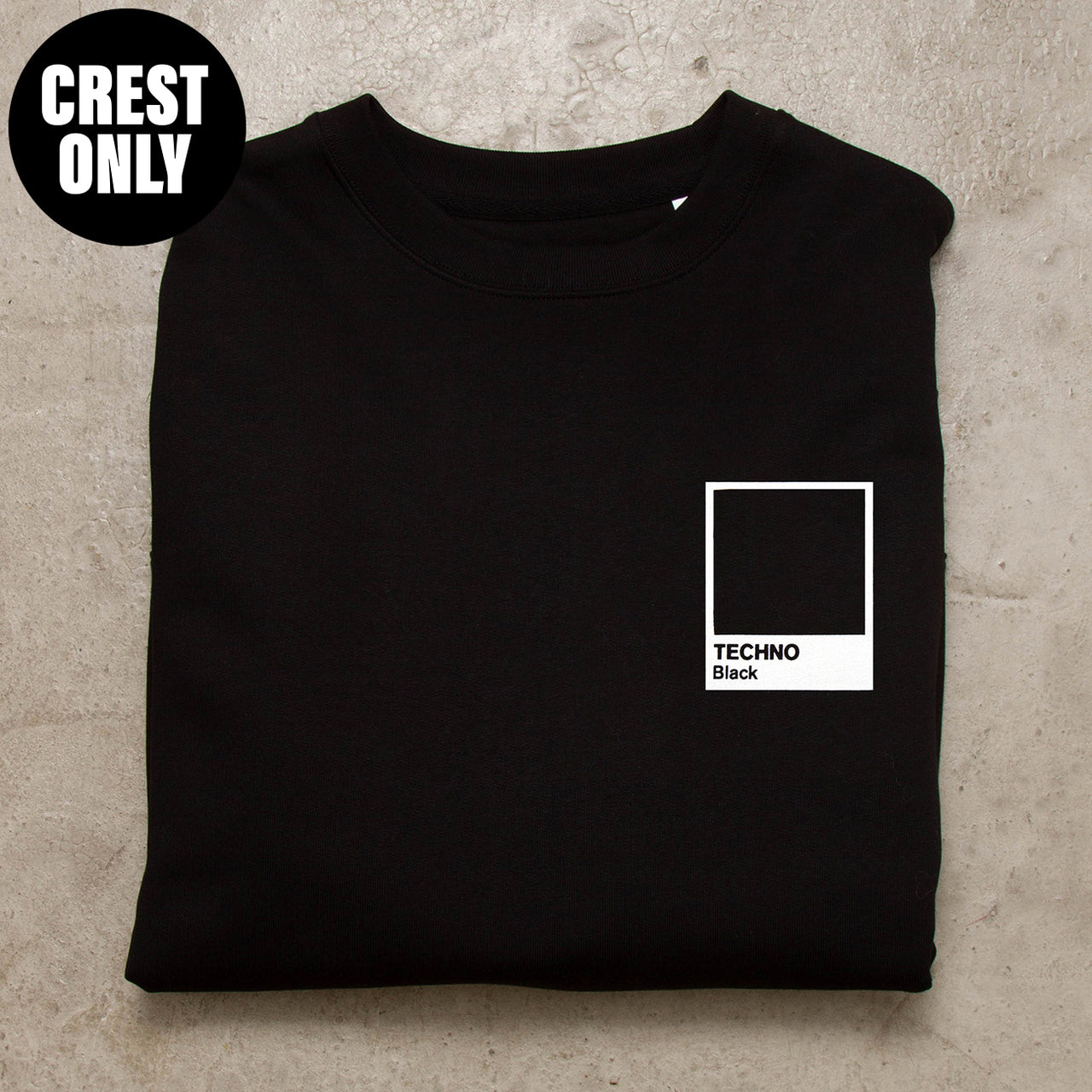 Crest Techno Black - Sweatshirt - Black