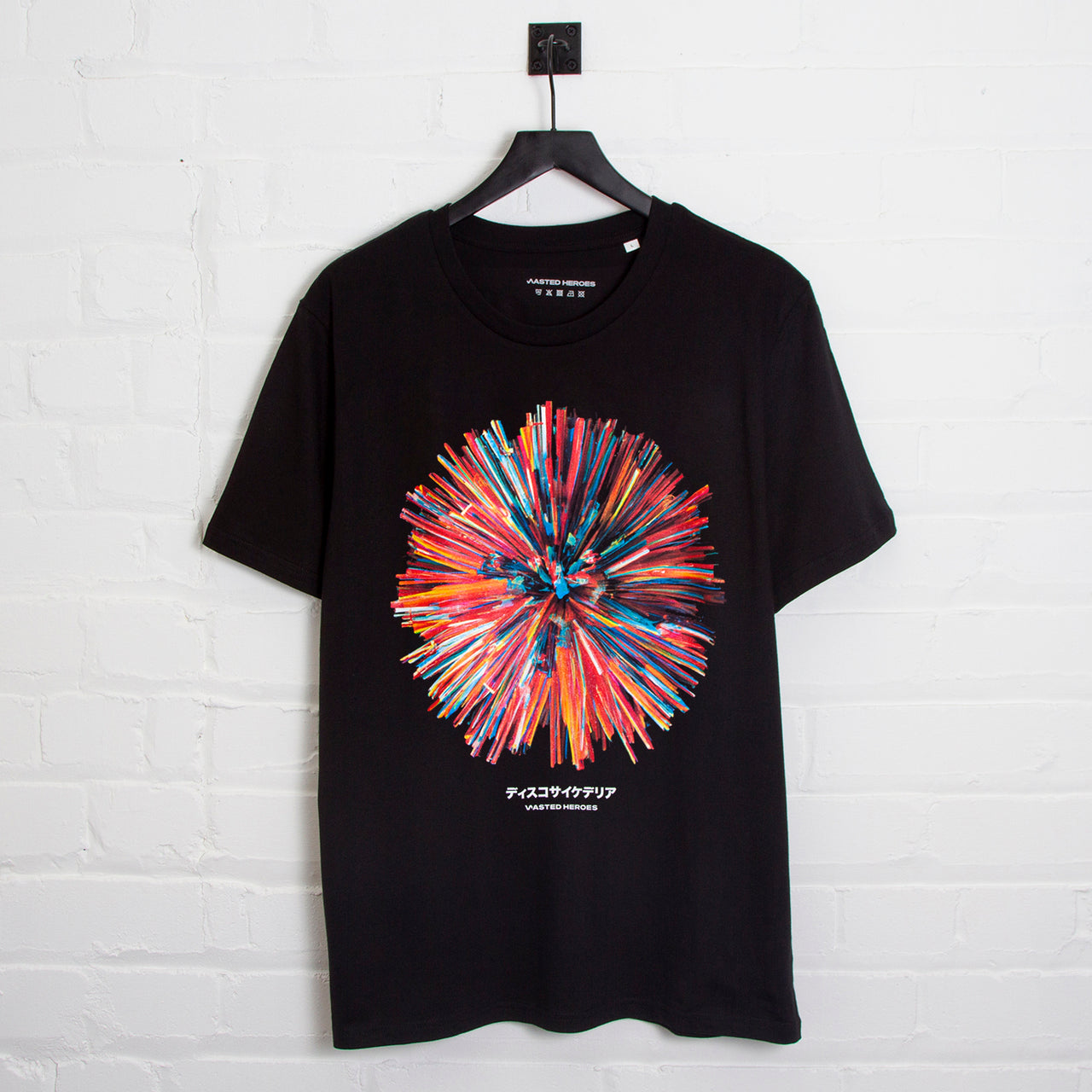 024 Disco Psychedelia Front Print - Tshirt - Black