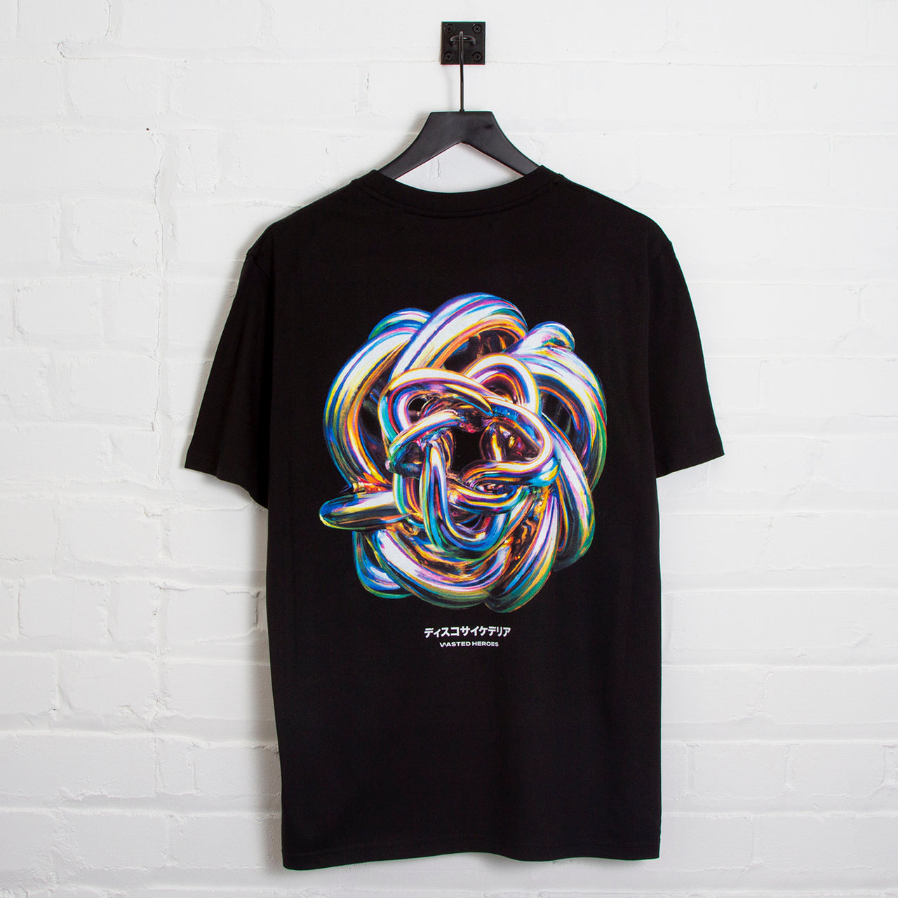 025 Disco Psychedelia Back Print - Tshirt - Black