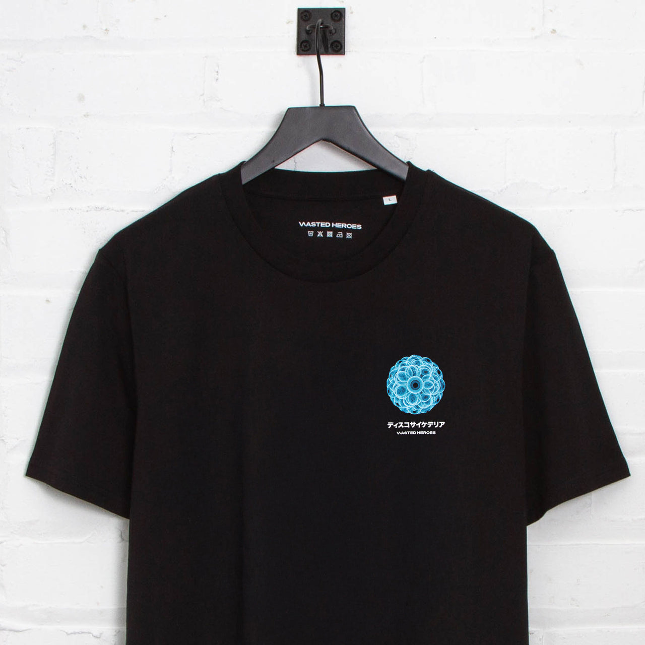 Crest 047 Disco Psychedelia Back Print - Tshirt - Black