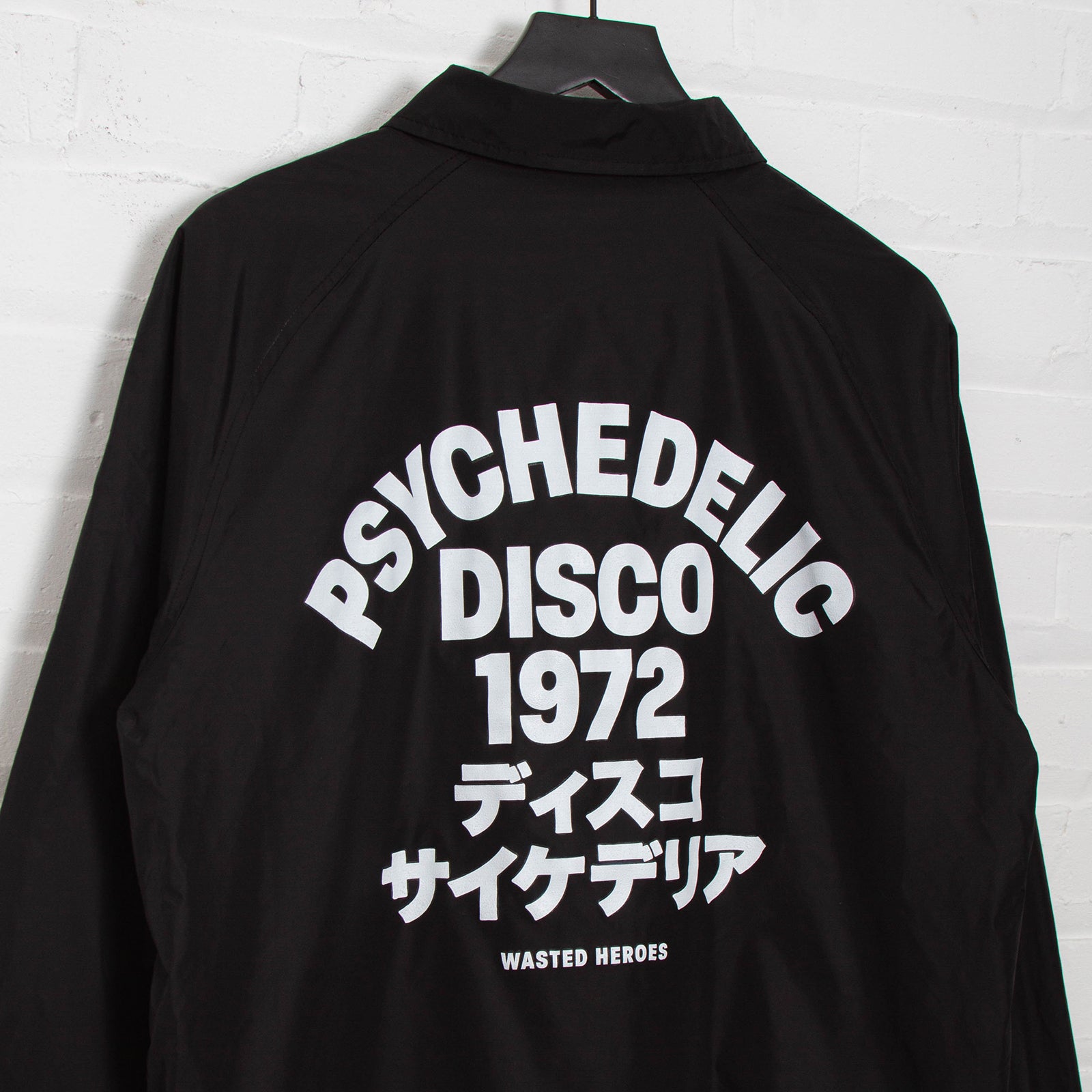 1972 Psychedelic Disco - Coach Jacket - Black