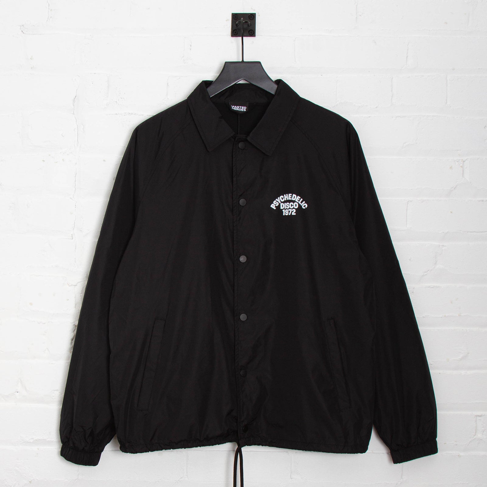1972 Psychedelic Disco - Coach Jacket - Black