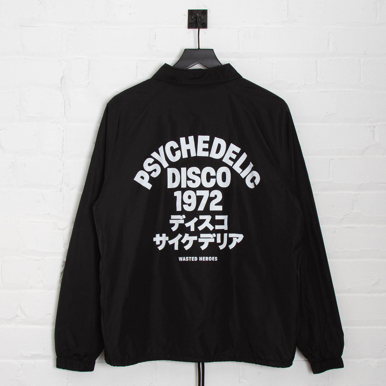 1972 Psychedelic Disco - Coach Jacket - Black