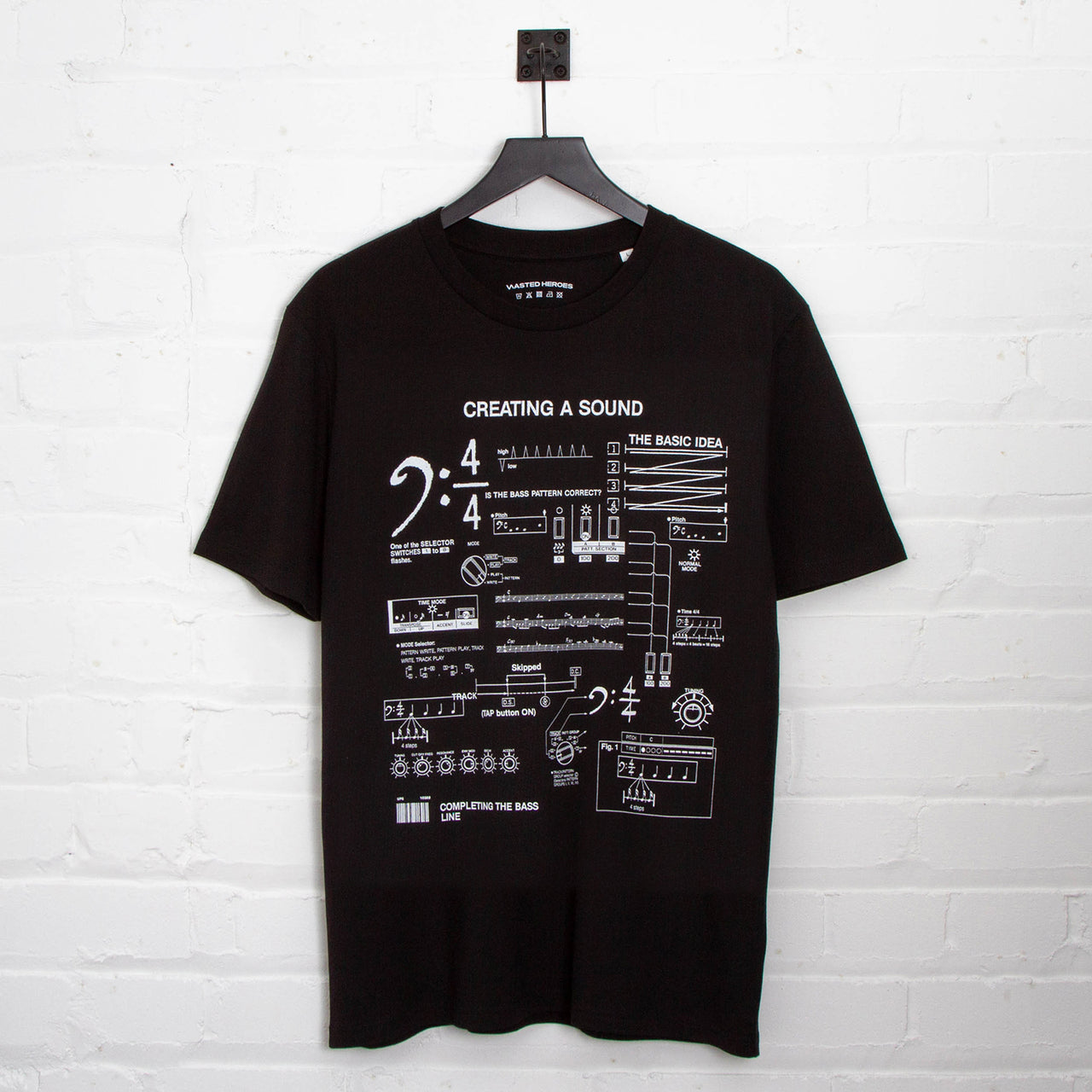 303 Sound Front Print - Tshirt - Black