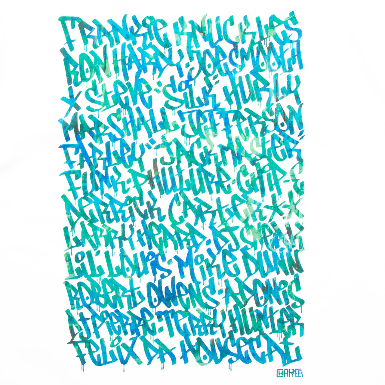 Blue Chicago Pioneers Back Print - Tshirt - White