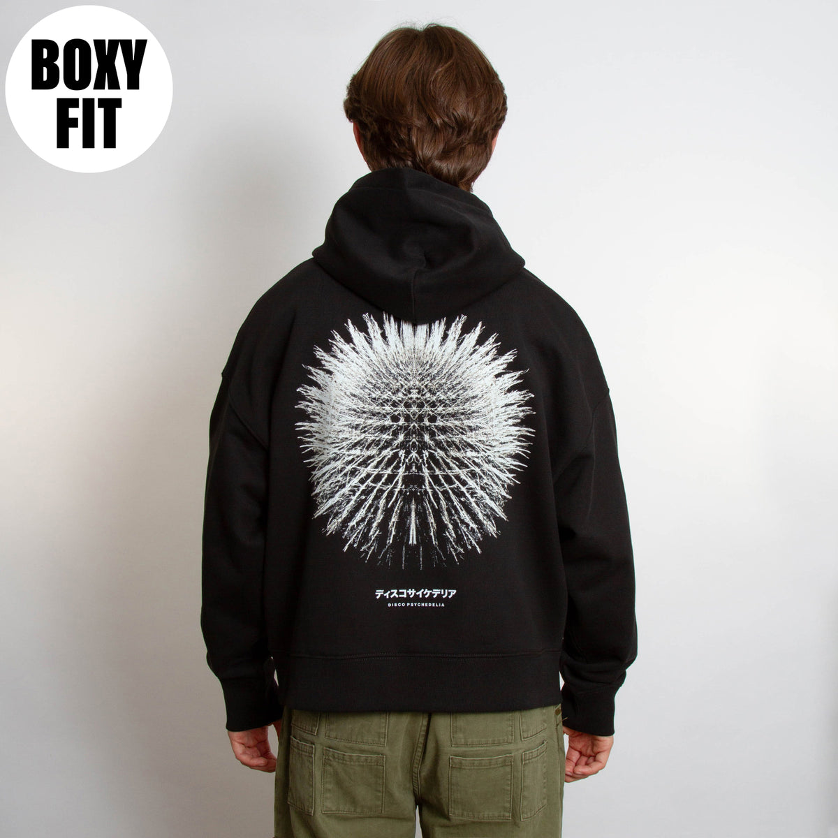 Orb 003 Disco Psychedelia - Boxy Zipped Hood - Black