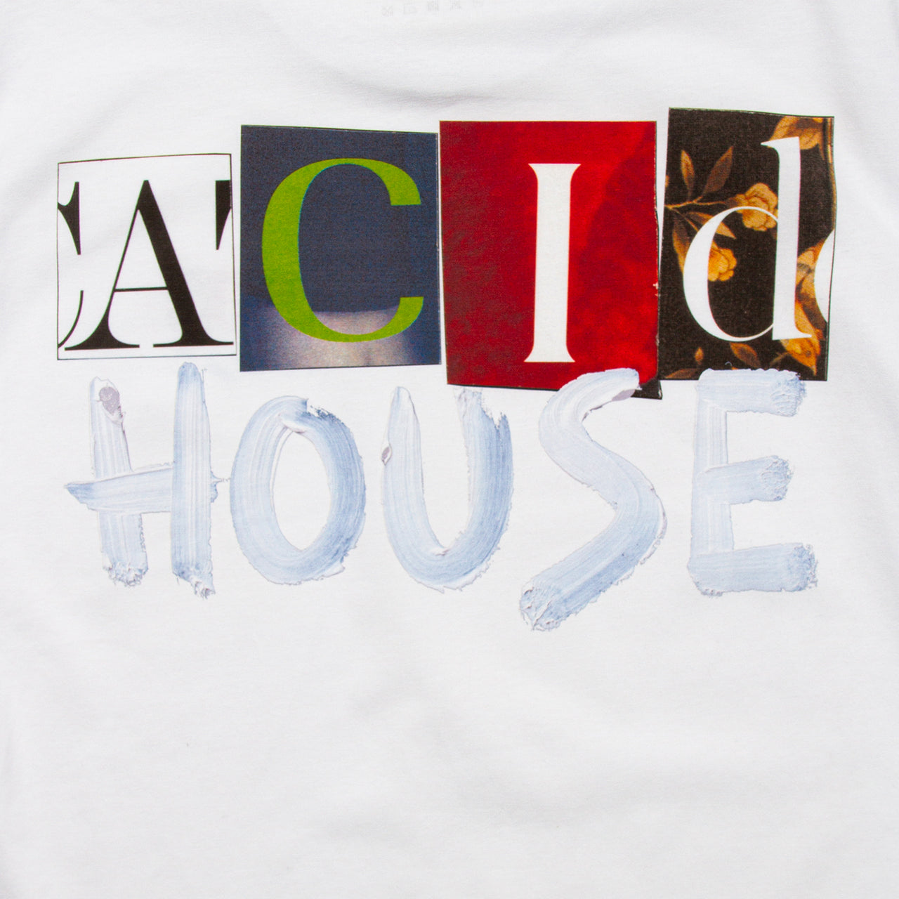 Acid House Cut Panorama Back Print - Tshirt - White
