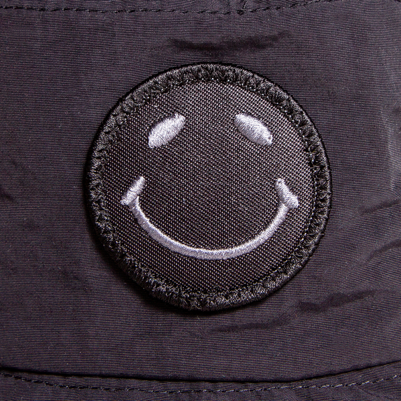 Smiley Bucket Hat, Black