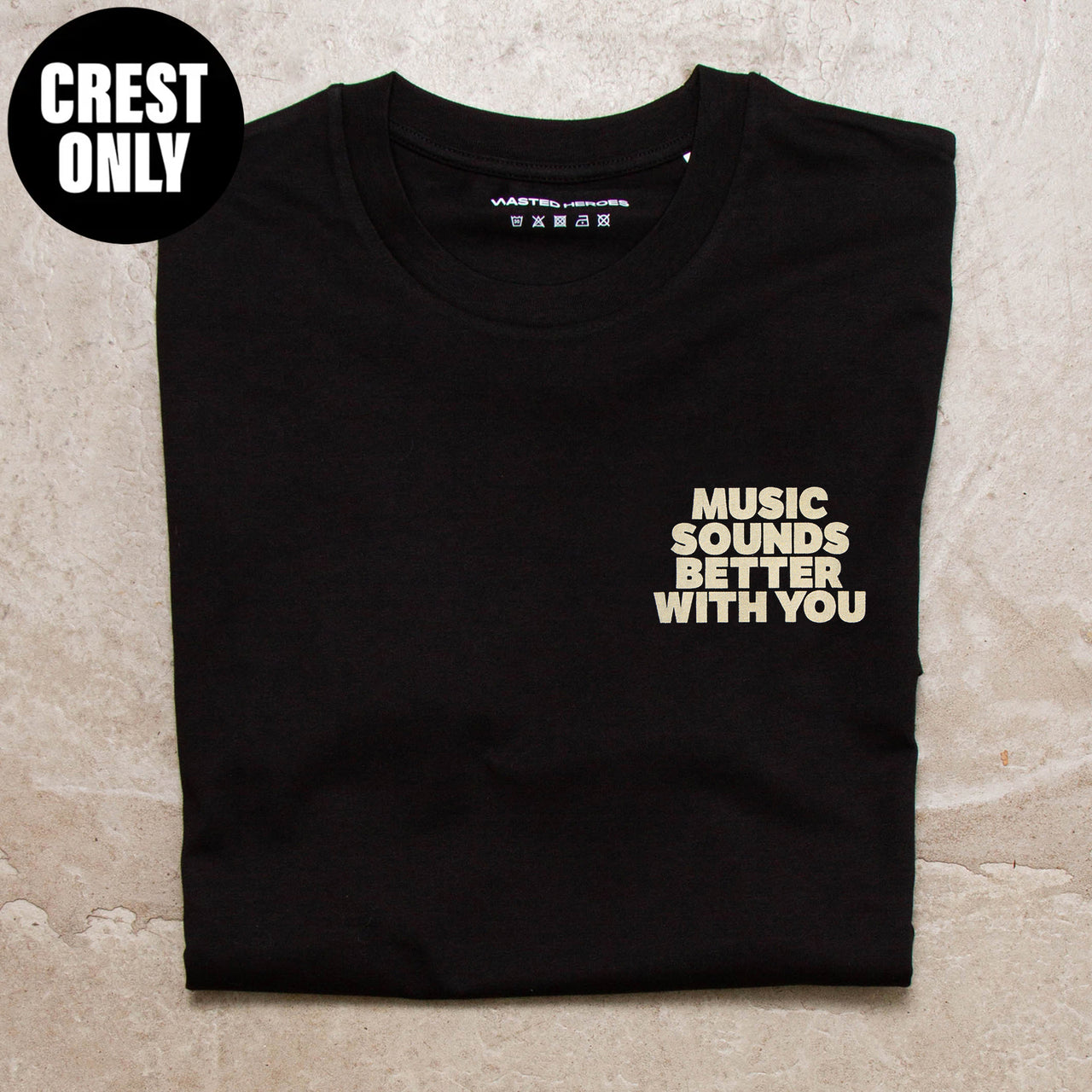 OS Crest Music Sounds - Tshirt - Black