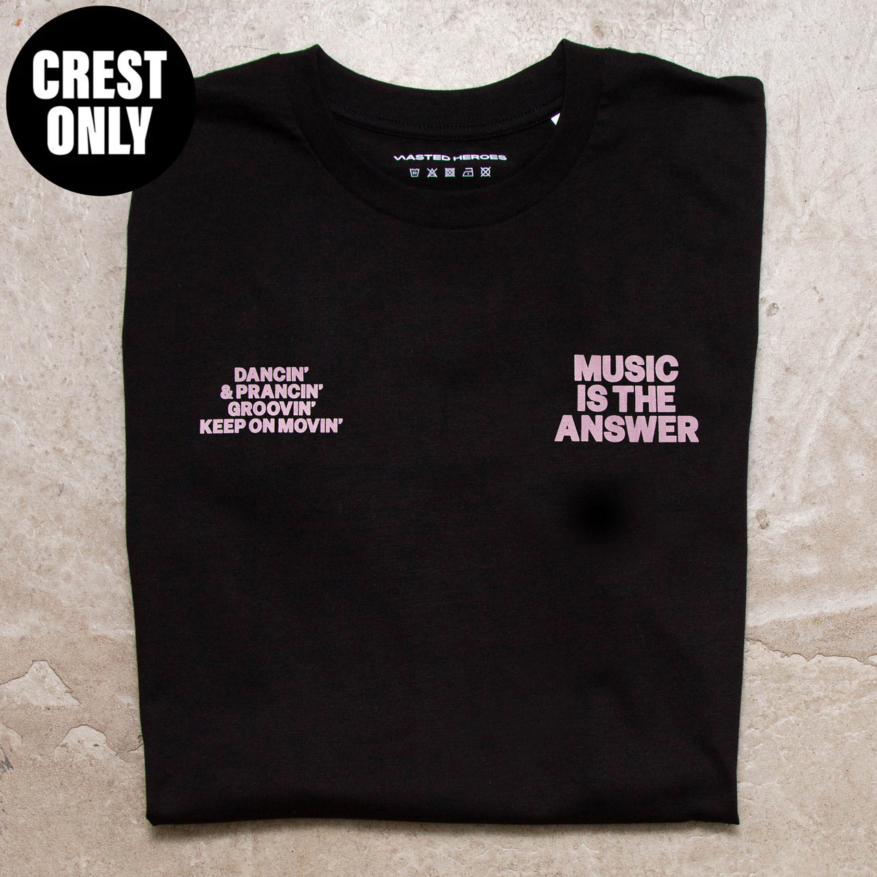 OS Crest Music Answer - Tshirt - Black