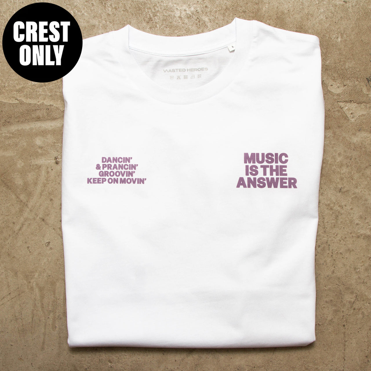 Ltd Crest Music Answer - Tshirt - White