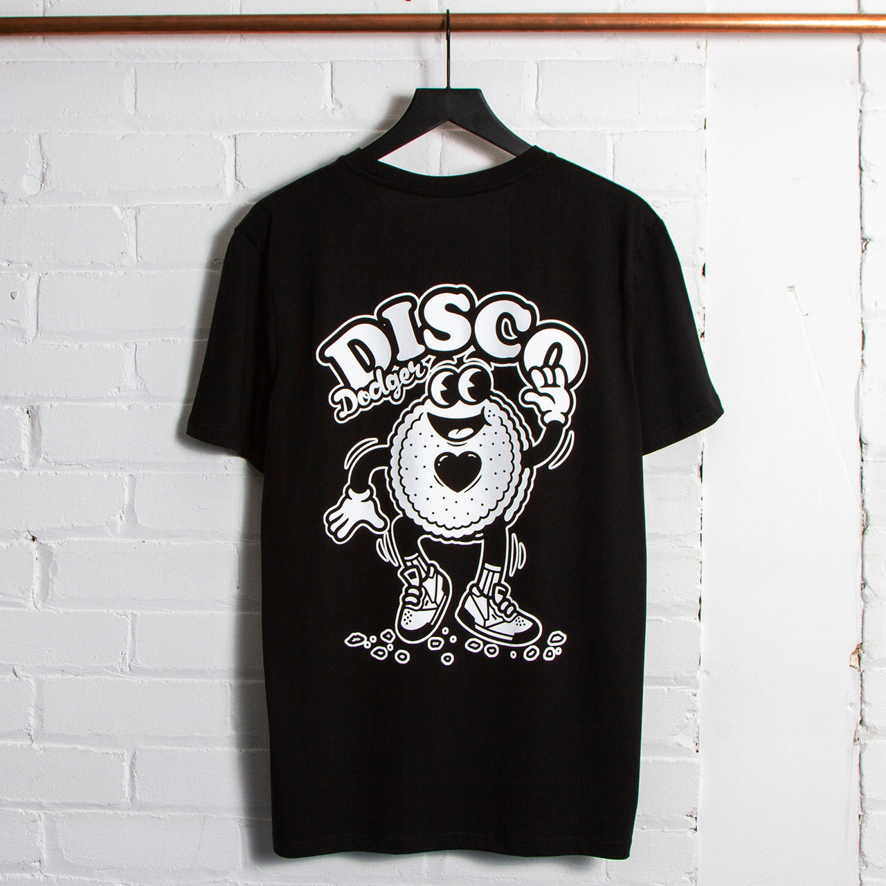Disco Dodger Back - Tshirt - Black