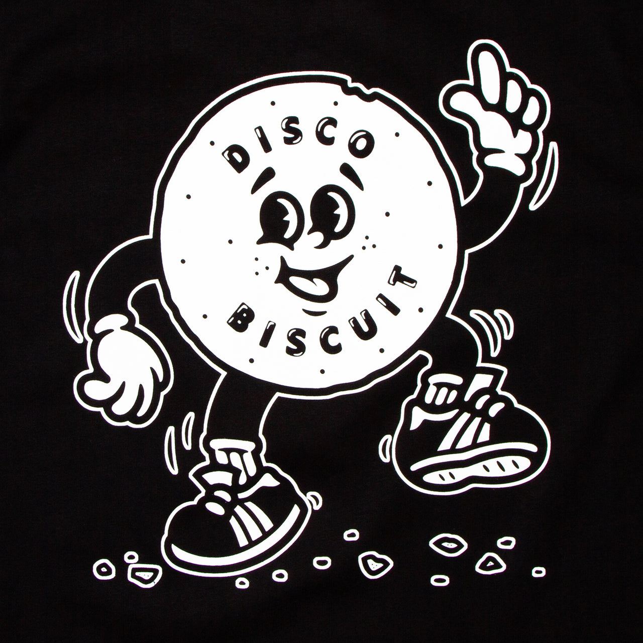 Disco Biscuit - Oversized Tshirt - Black