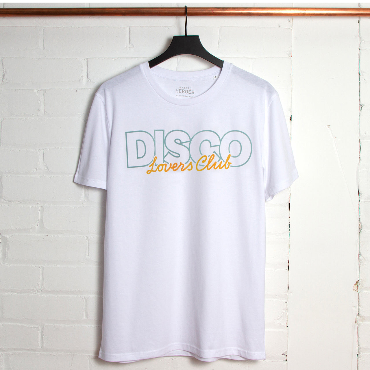 Disco Lovers Front Print - Tshirt - White
