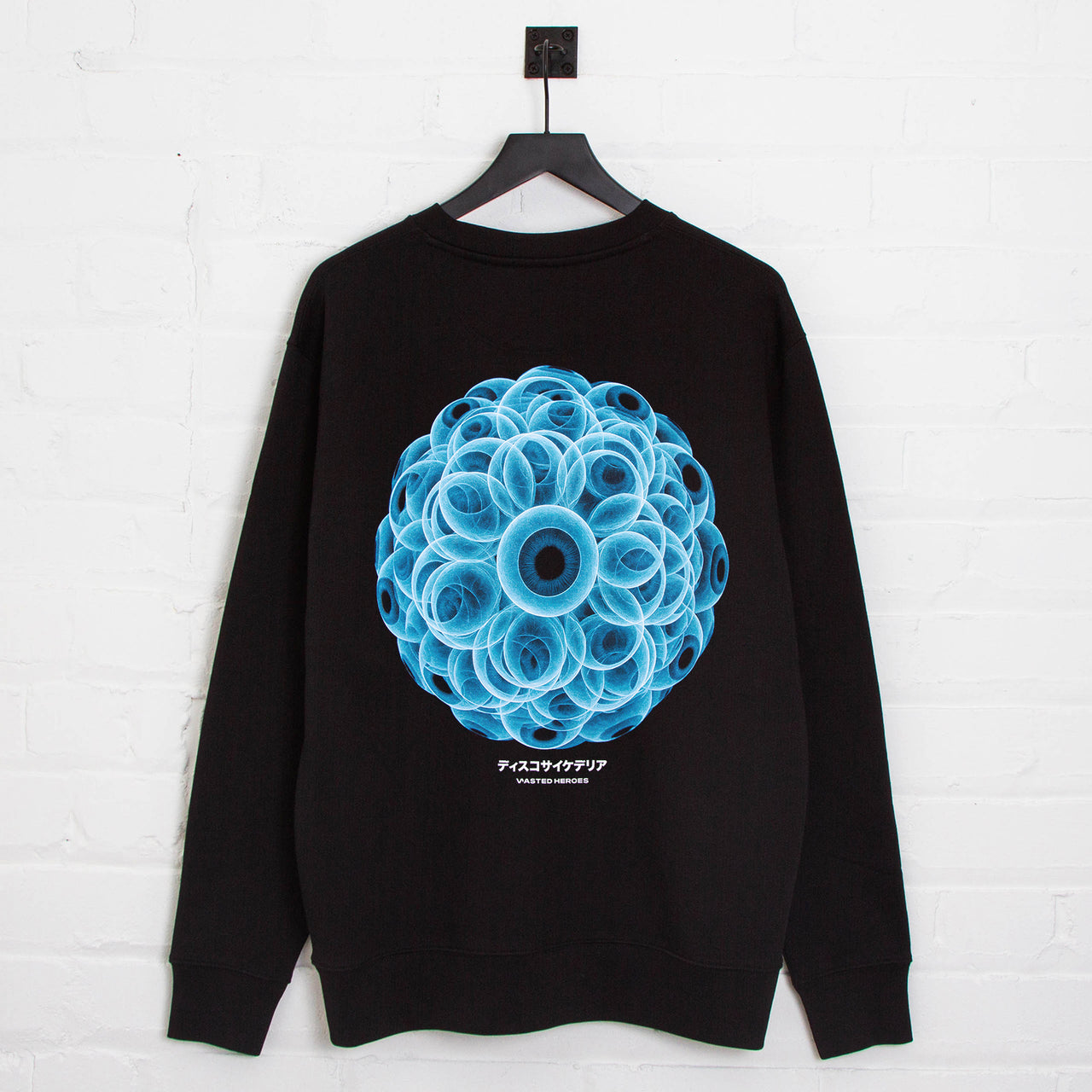 Orb 047 Disco Psychedelia Back Print - Sweatshirt - Black