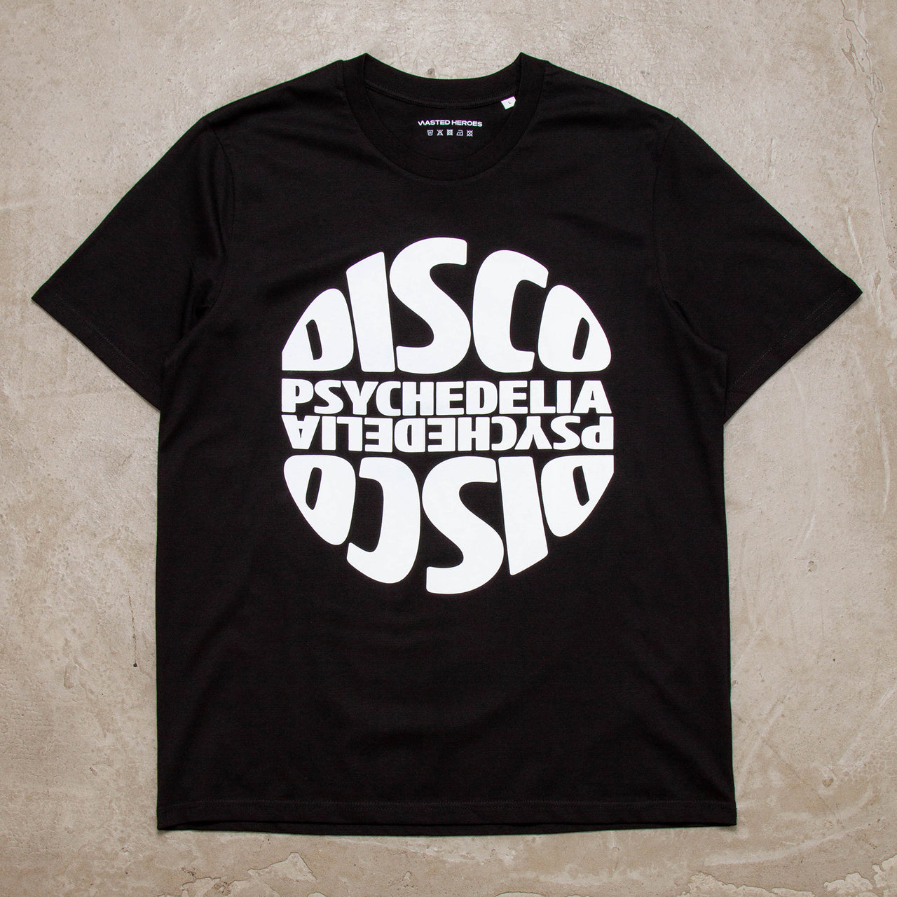 Revolve White Disco Psychedelia Front Print - Tshirt - Black
