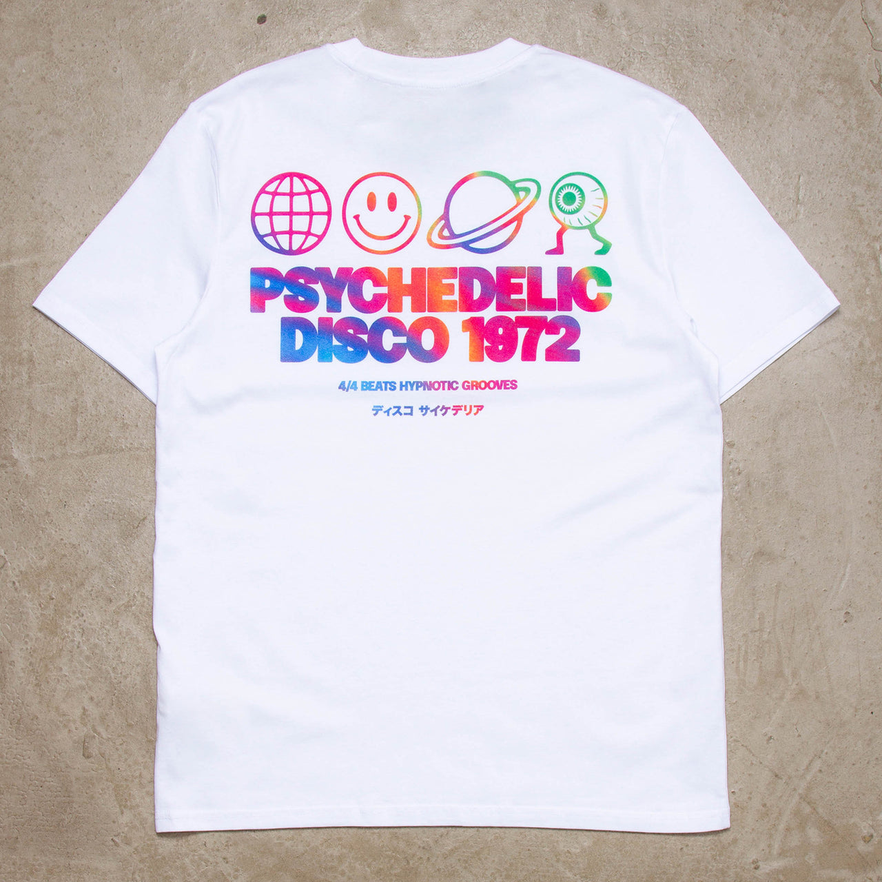 Mercury Elements Psychedelic Disco 1972 Back Print - Tshirt - White