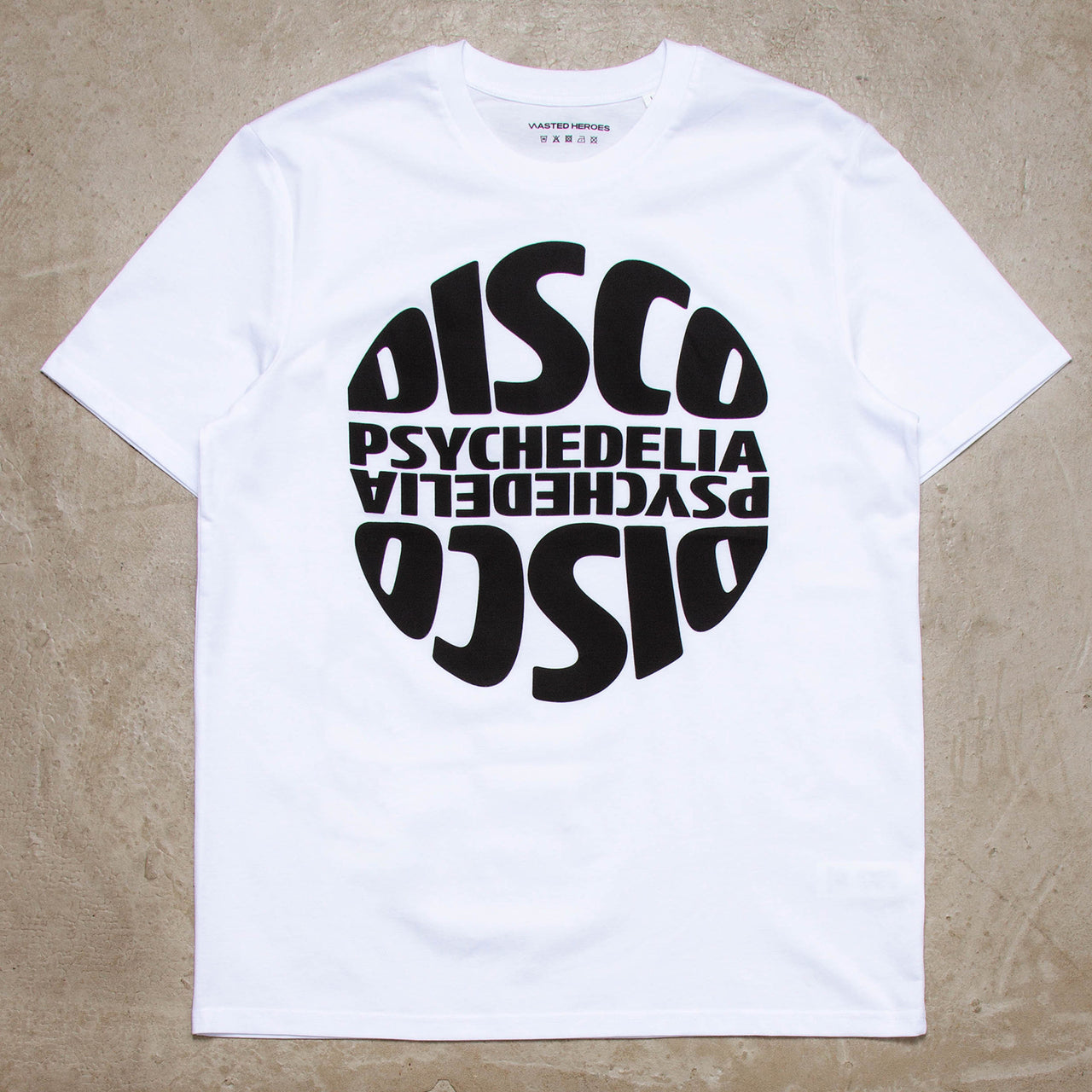 Revolve White Disco Psychedelia Front Print - Tshirt - White