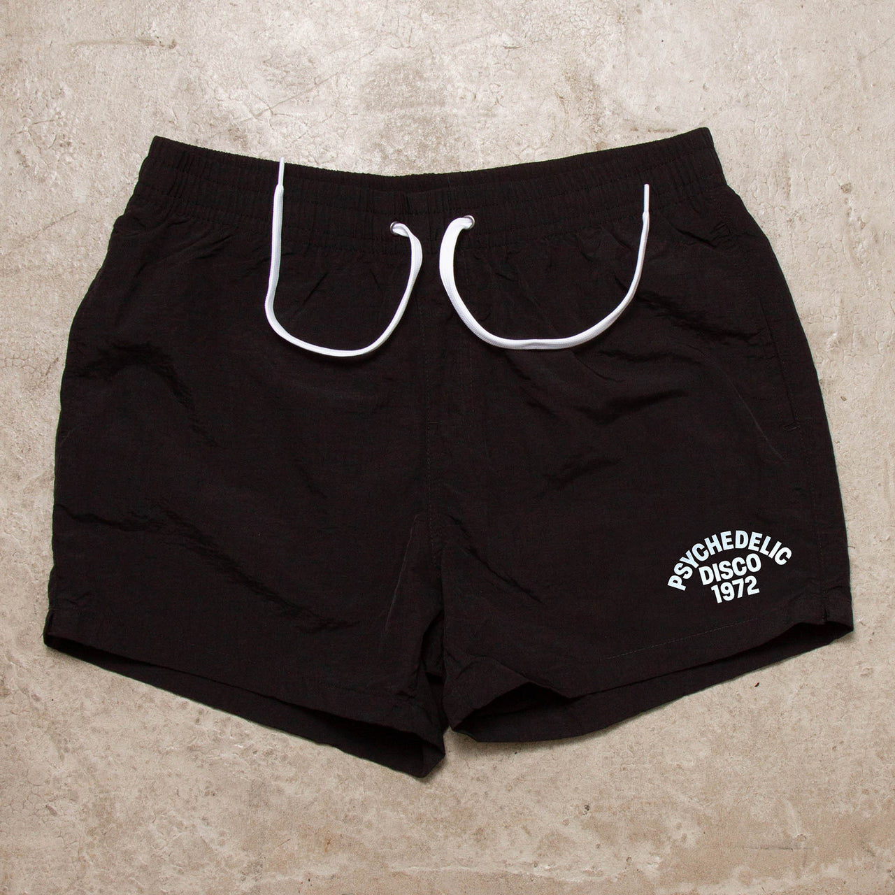 1972 Psychedelic Disco - Swim Shorts - Black