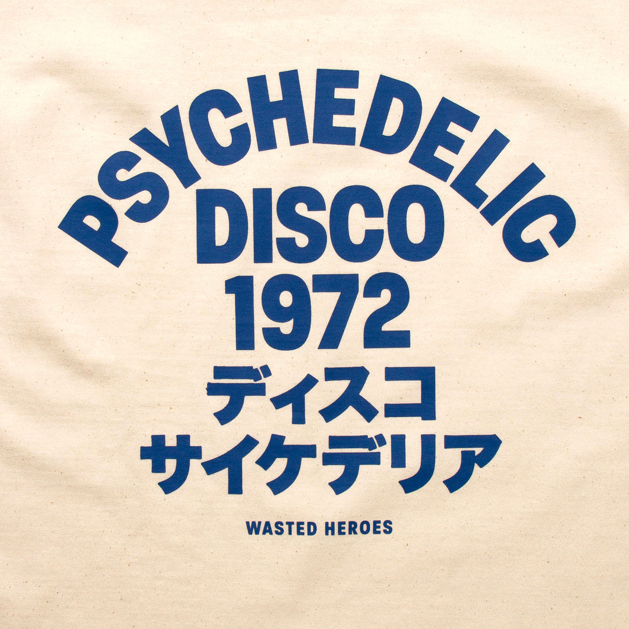 1972 Psychedelic Disco Front Print - Tshirt - Natural