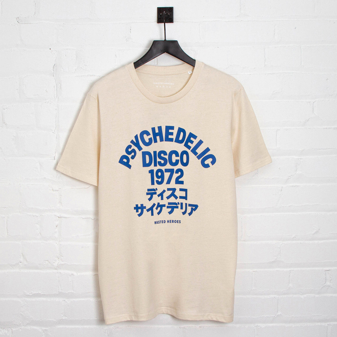 1972 Psychedelic Disco Front Print - Tshirt - Natural