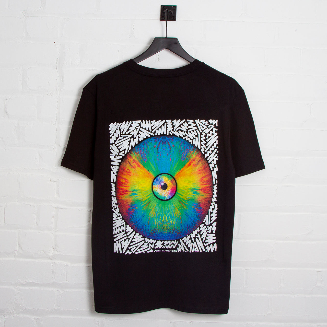 Doodle Vinyl Eye Back Print - Tshirt - Black
