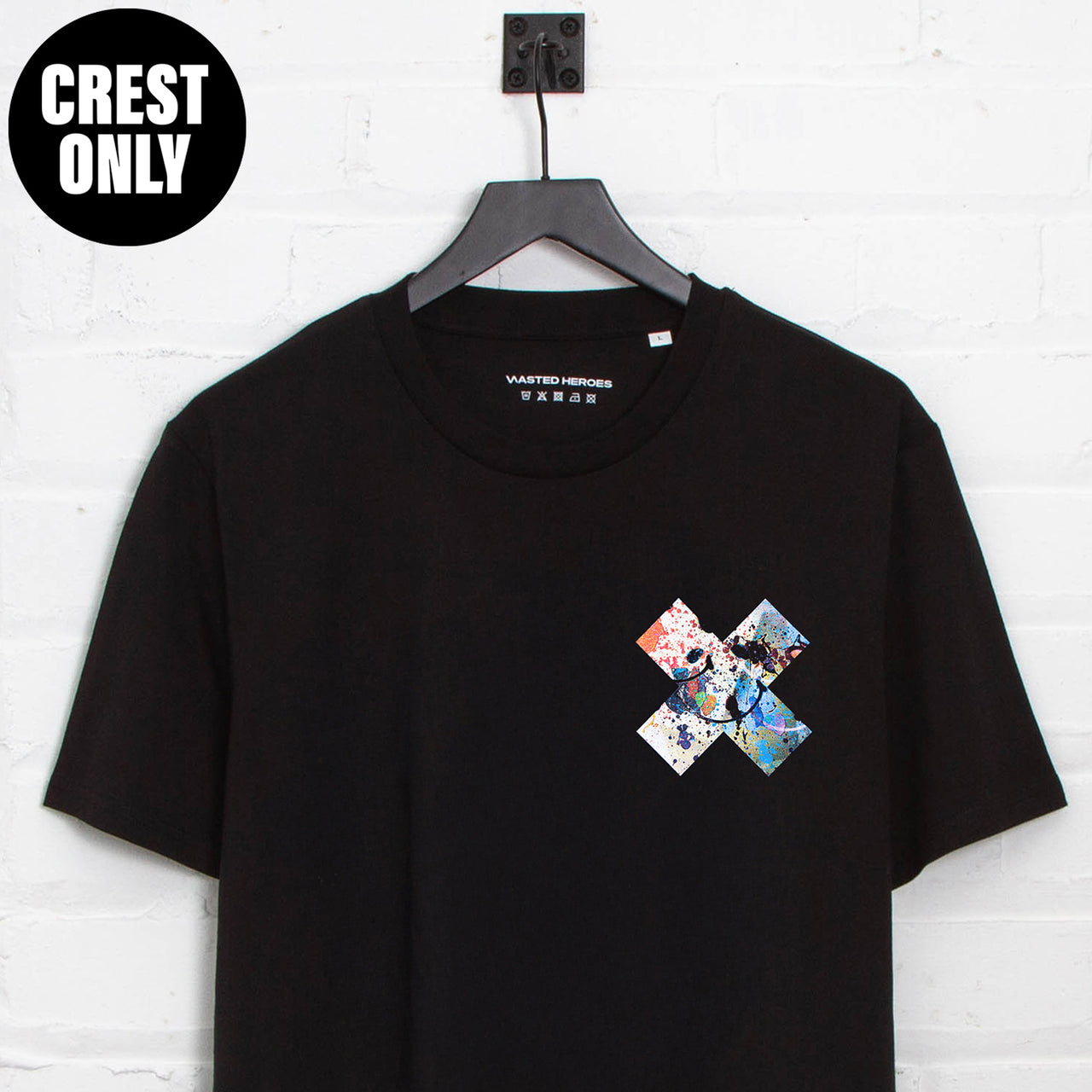 Crest Smiley 1 X Imprint - Tshirt - Black