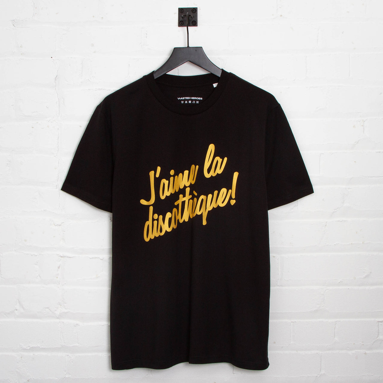 Gold J'aime Discotheque - Tshirt - Black