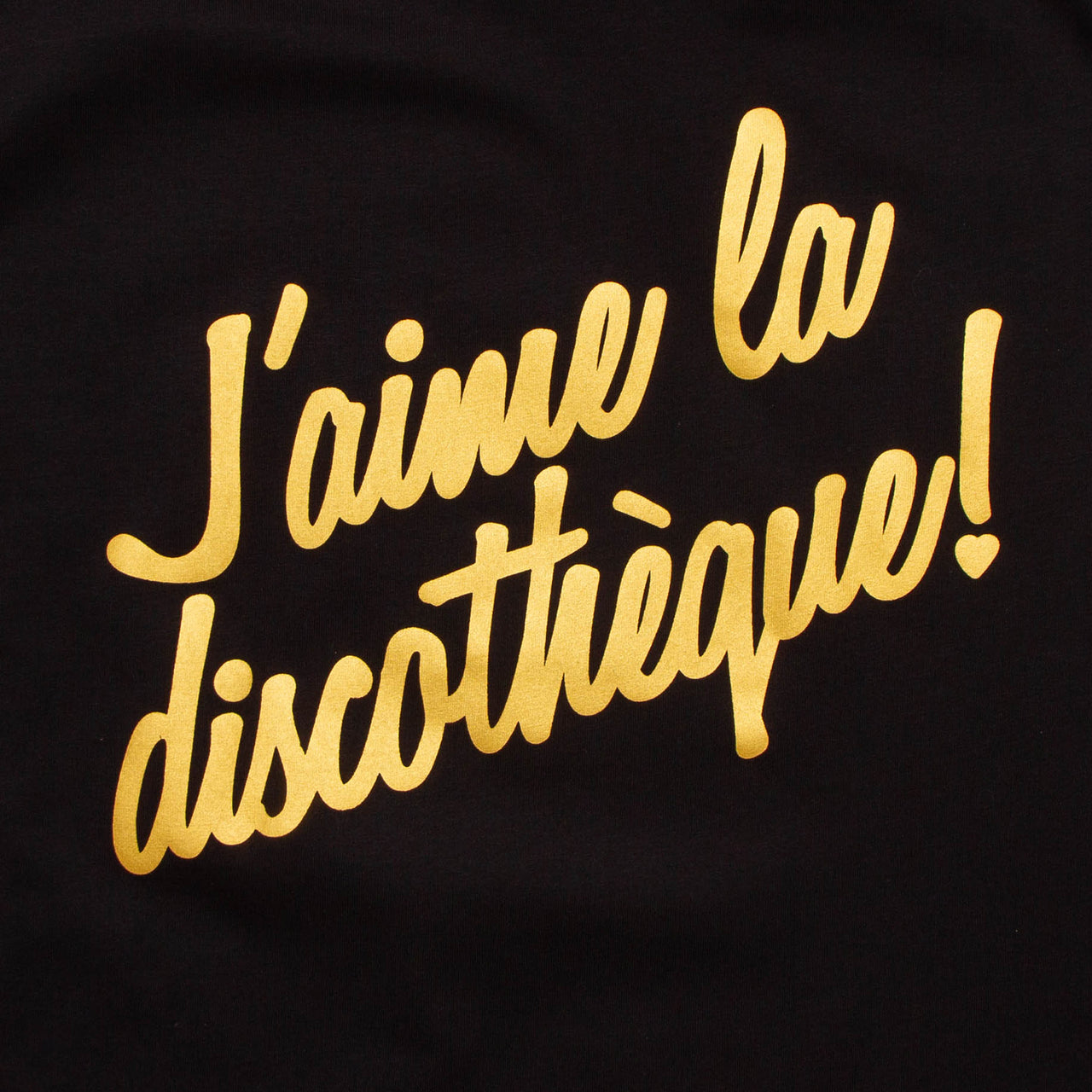 Gold J'aime Discotheque - Tshirt - Black