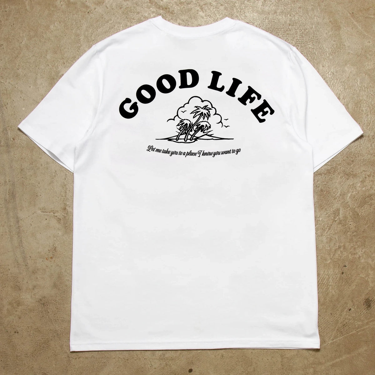 Good Life Black Print - Tshirt - White