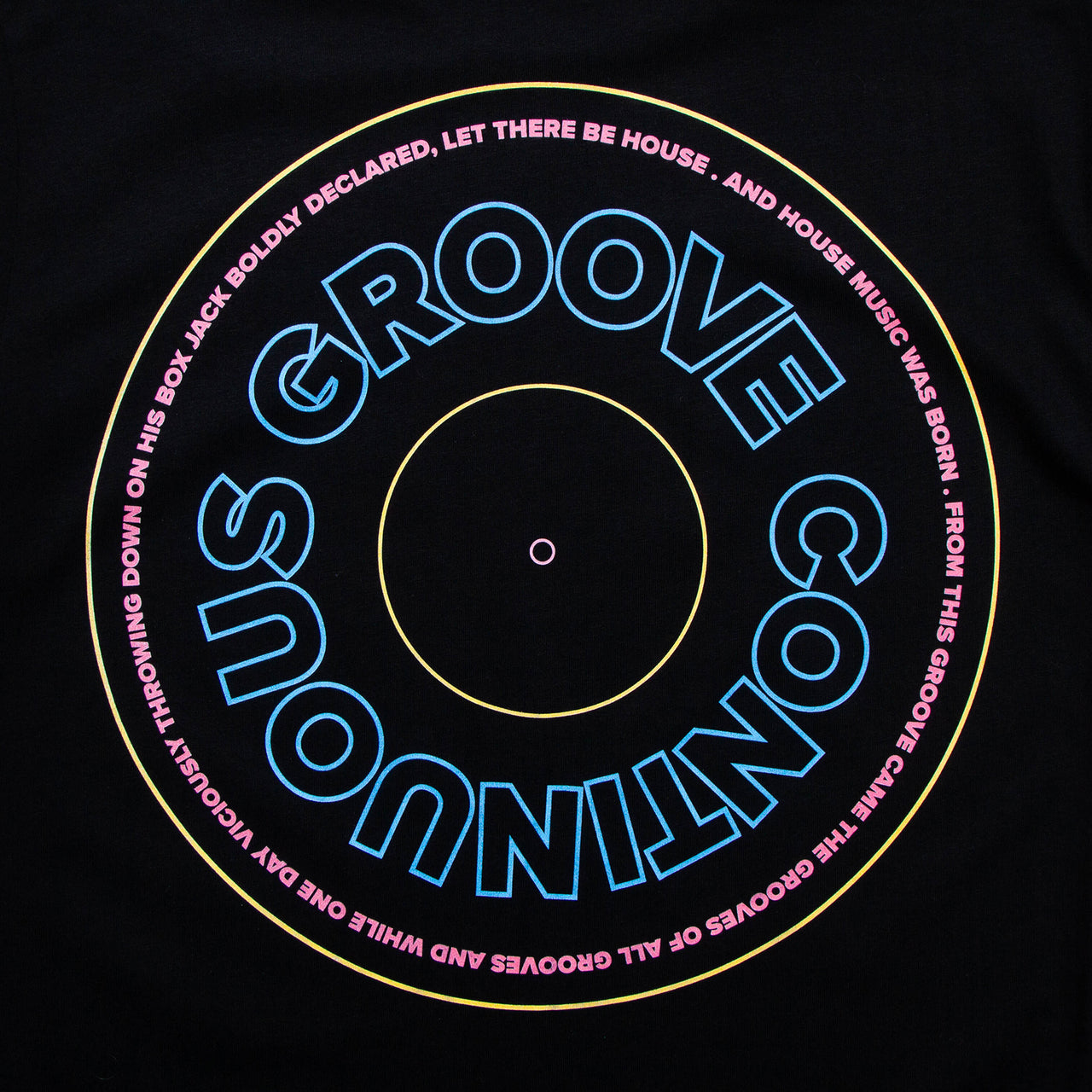 BP Continuous Groove Back Print - Tshirt - Black