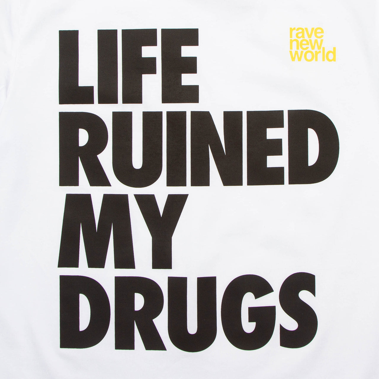 RNW Life Back Print - Tshirt - White