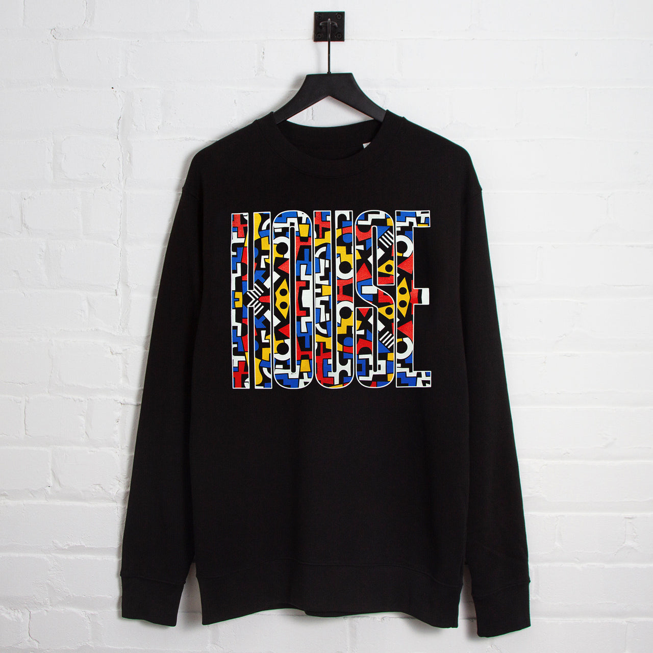 Bepop Higher House Front Print - Sweatshirt - Black