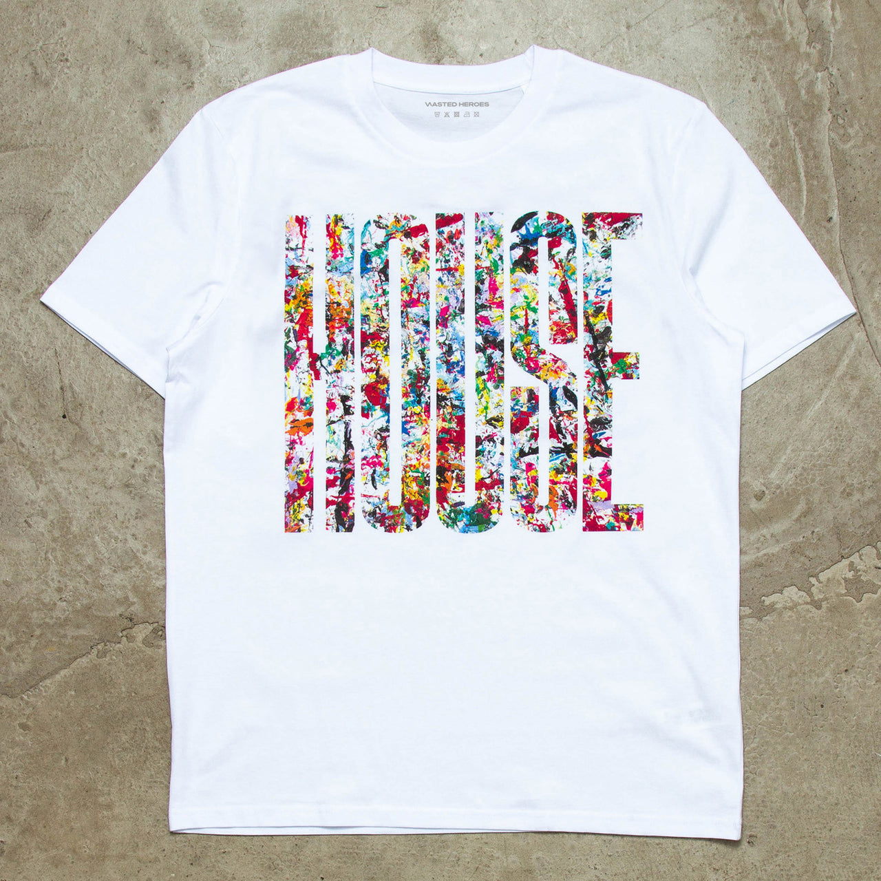 Adams Art Higher House Front Print - Tshirt - White