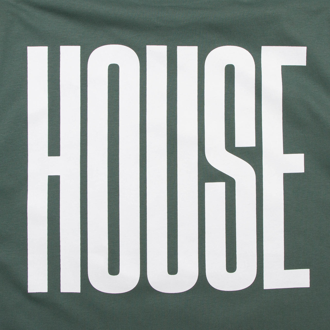 Higher House Front Print - Tshirt - Green