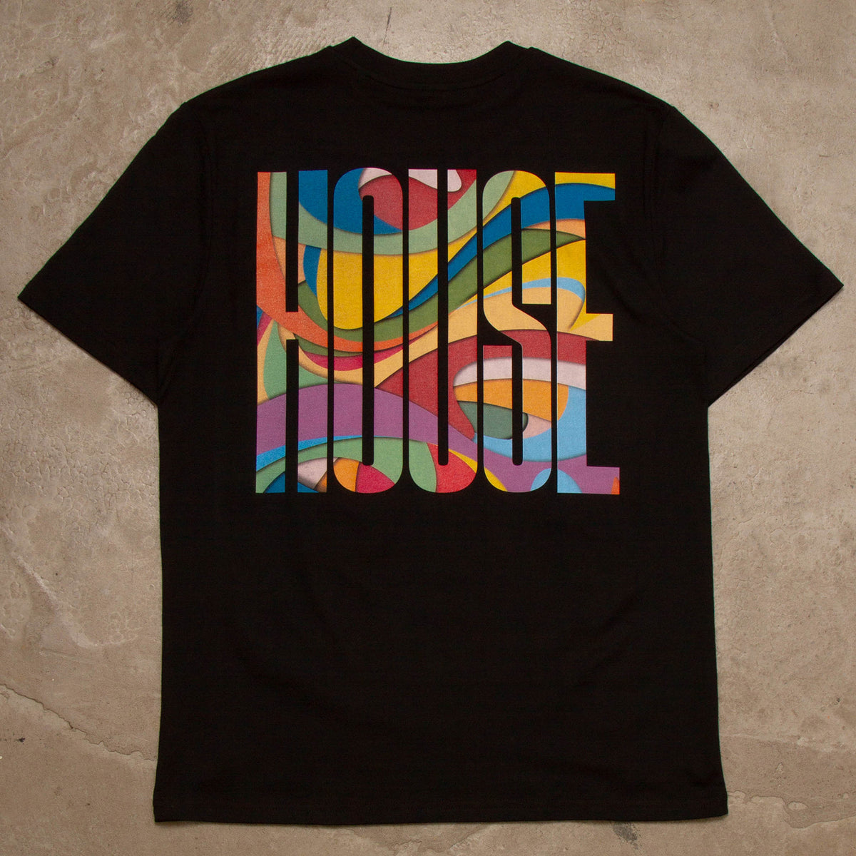 Melt Higher House Back Print - Tshirt - Black